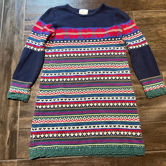 Hanna Andersson Other - Hanna Andersson Fair Isle sweater dress girls 6-7 120cm